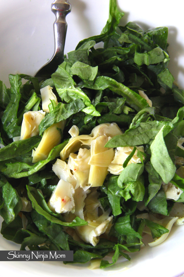 Spinach-Artichoke Egg Salad Wrap