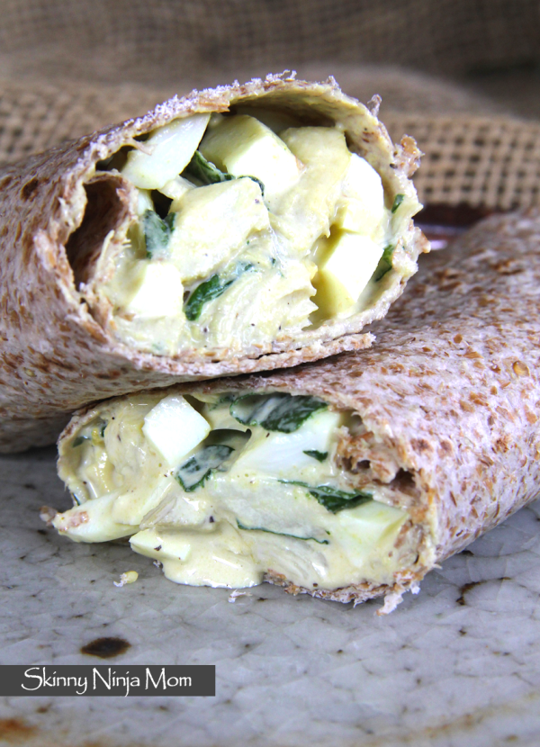 Spinach-Artichoke Egg Salad Wrap