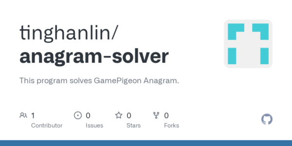 Anagram Solver .Net