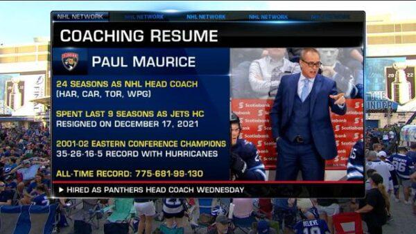 Paul Maurice Coaching Record