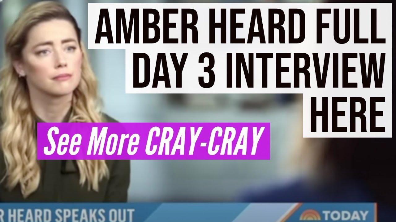 Amber heard an interview today showing where to watch
