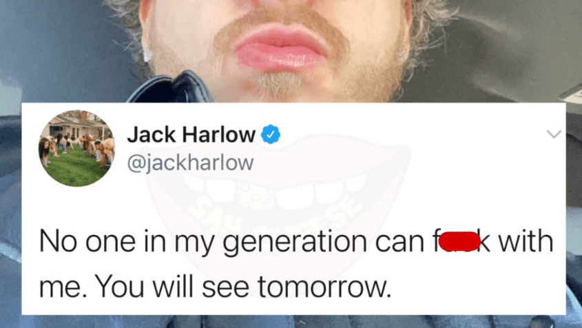 Jack Harlow No Beard Meme
