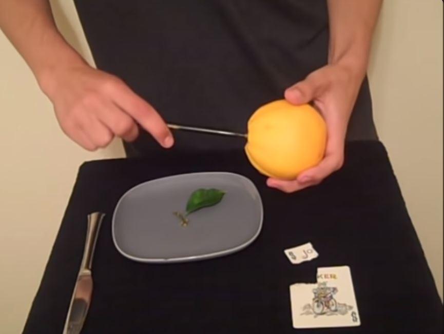 David blaine orange trick explained
