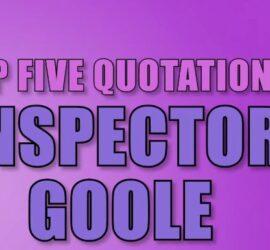 Inspector Goole Quotes